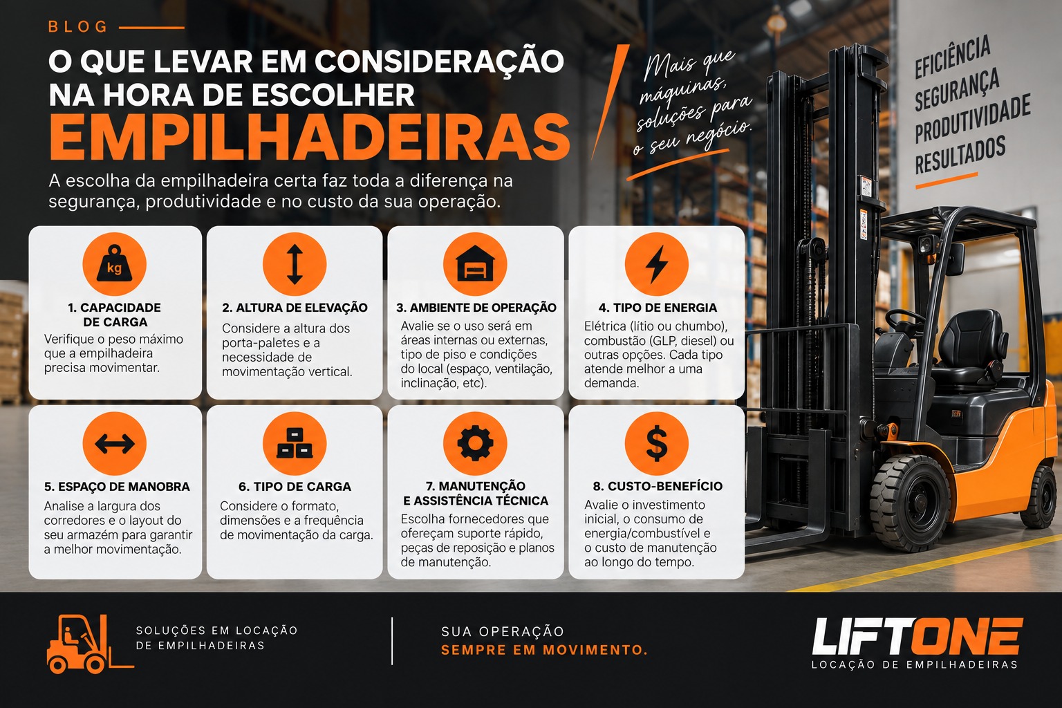 O que levar em consideração na hora de escolher empilhadeiras