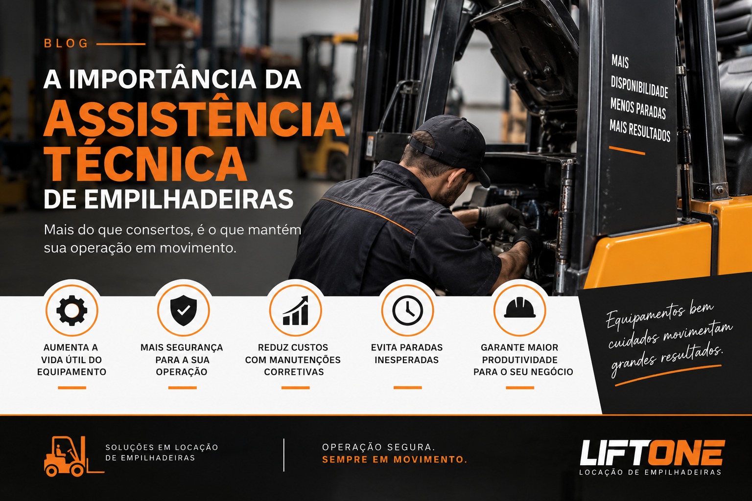 Importância da assistência técnica de empilhadeiras